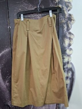 Zara Midi Skirt in Camel Brown